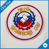 Hot Cut Border Round Cloth Badges Iron on Patches Wholesale for Garment Accessories