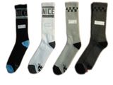 Men Plain Fashion Dress Socks with Cotton (mf-1)