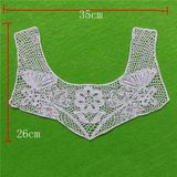 Cotton Lace Collar with Eyelet Appliques (cn61)