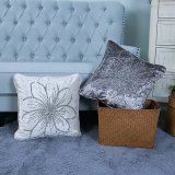 Diamond Ironing Decorative Cushion/Pillow with Feather Pattern (MX-43)
