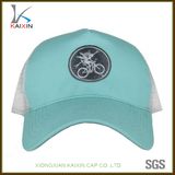 Custom Light Blue Embroidery 5 Panel Baseball Trucker Hat for Women