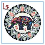 Eco Friendly Elephant and Peacock Round Beach Towels