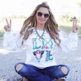 2016 New Designed Printed Love Girl's Sweater (80021)