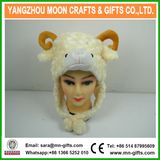 2017 Hot Sale Winter Plush Animal Sheep Head Hat