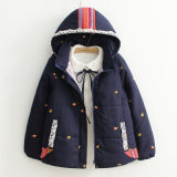 The New Winter Fox Embroidery Hooded Thickened Padded Loose Coat