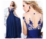 2017 Lace Bridesmaid Prom Evening Dresses La001