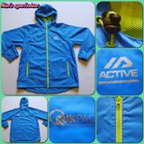 Men's Green Waterproof & Reflective Outdoor Running Jacket