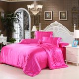 China Manufacture Satin Silk Bedding Set