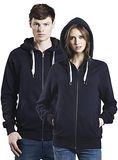 Plain Unisex Zipper Hoodie Jacket