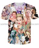 China Made Fashion Design T-Shirts Sublimation Printing (ELTMTJ-477)