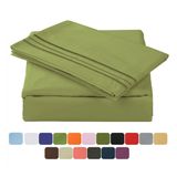 1800 Egyptian Quality Brushed Microfiber 4 Piece Bedsheet Set