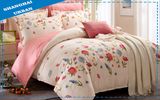 Spring and Summer 100%Cotton Floral Duvet Cover Set