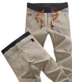 Wholesale Men's Casual Straight Flax Long Pants in Summer