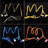 Good Quality Zipper Mobile Phone Stereo Earphone Earbuds