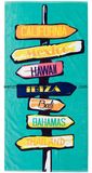 100% Cotton Promotional Custom Beach Towel