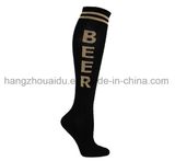 Men Cotton Knitting Customerized Logo Tube Socks