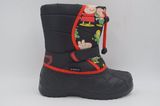 Kids Boots with Animation Patterns and Faux Fur