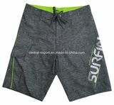 Oeko-Tex Flat Waist Polyester Logo Men Board Short Swimwear