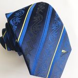 Wholesale Jacquard Woven Custom Logo Neck Tie, Made 100% Silk Ties