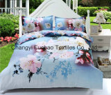China Suppliers King Size Poly/Cotton Material 3D Printed Bedding Set