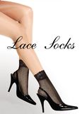 Sexy Breathable Fishnet & Lace Sock 8209