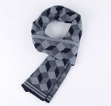 Men Fashion Wool Nylon Acrylic Woven Winter Warm Scarf (YKY4603)