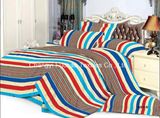 King Bed New Style Satin Fabric Flower Poly/Cotton Bedding Set/Linen/Sheet/Pillow