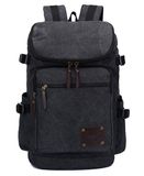 Three Colors Double Shoulder Bag Men's Fashion Trend Canvas Outdoor Mountaineering Bag Travel Bag High Capacity Computer Backpack