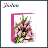 Wholesale Fresh Flowers Pictures 4c Printed Shopping Gift Paper Bag