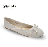 Women Hollow out Upper Soft Insole Flat Heel Ballerina Shoes