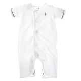 Little Pharo 100% Extra-Long Staple Egyptian Cotton Short-Sleeved Romper