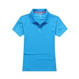 Stock Pattern Microfiber Lapel Collar T-Shirts for Wholesale