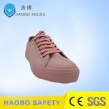 Low Cut Vulcanized Women Pink Canvas Sports Sneaker Casual Shoes