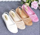 Women Beach Sandal Wholesale Beach Slipper Latest Design Jelly Woman Flat Sandals