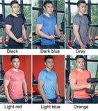 Quick-Drying Heather Yarn Mens Fitness T-Shirt