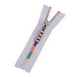 #5 Colorful Teeth Plastic Molded Zipper