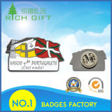 High Quality Fashion Flag Four Color Metal Gift Badge Customized