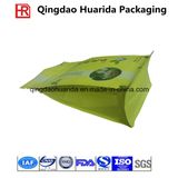 Flat Bottom Zipper Plastic Coffee Packaging Bag with Tear Notch