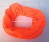 Factory Produce Orange Dyed Polyester Seamless Multifunctional Neck Mask