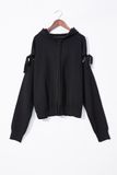 Women Fashion Popular Removabel Sleeves Sweater with Hod