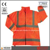 Safety Mens Polar Fleece High Visiblilty Reflective Hi Vis Fleece Jacket