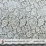 Jacquard Ivory French Lace Fabric (M2157-MG)