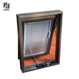 Customized Built-in Blind Aluminum Awning Window with AS/NZS2208 Glass