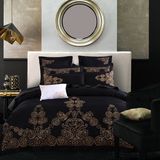 6PCS and 8 PCS Luxury Cotton European Style Embroidered Comforter Cover Bedding Set