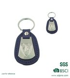 New Promotional PU Leather Keychain with Custom Design