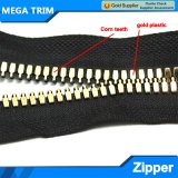 Corn Teeth Gold Plastic Zipper