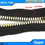 Corn Teeth Gold Plastic Zipper