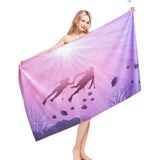 Printed Beach Towel Suede Microfiber Swimming Beach Towel