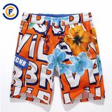 Oeko-Tex Full Waist Polyester Patterned Men Board Short Swimwear