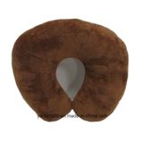 Brown U-Shape Stuffed Plush Neck Cushion